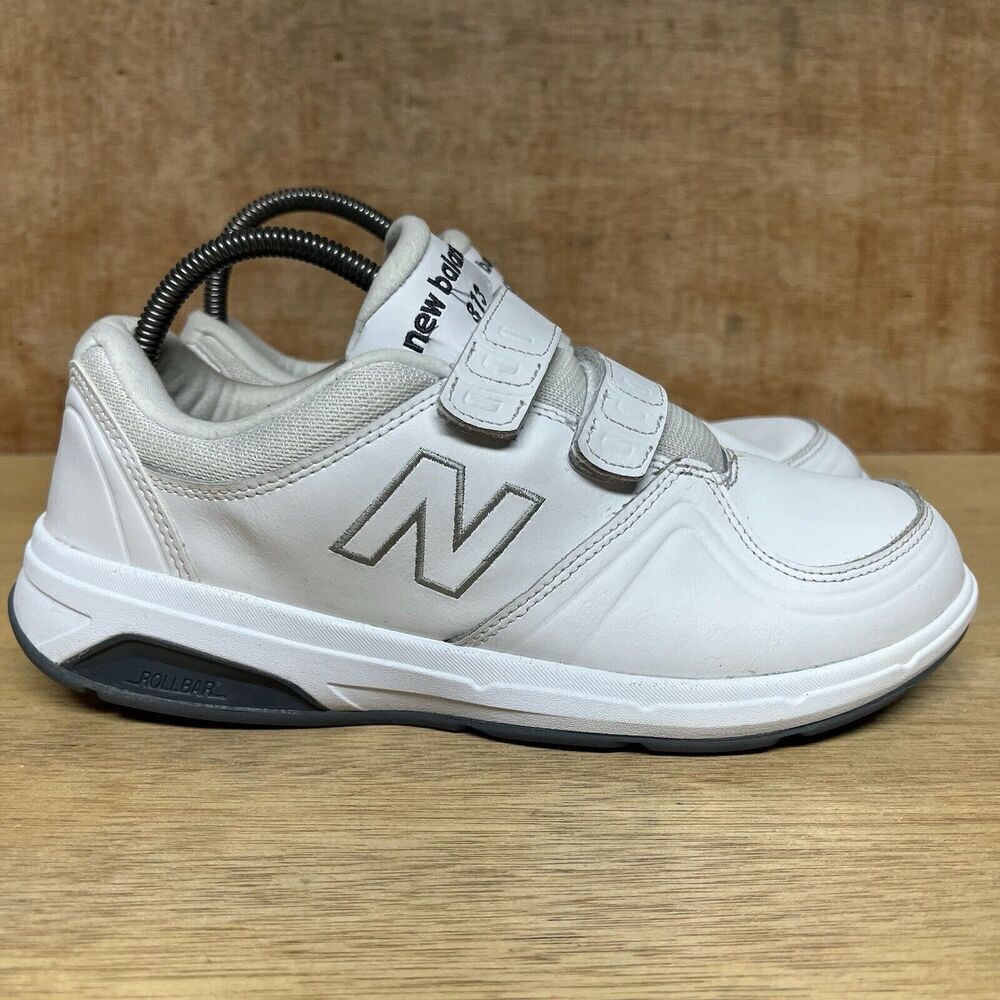 New Balance 813 Womens Size 10 Shoes White Leather Hook & Loop Sneakers WW813HWT